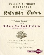 Adelung: Grammatisch-Kritisches Wörterbuch der Hochdeutschen Mundart, CD-ROM-Version Mac/PC